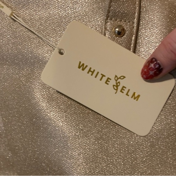 NWT, limited edition color Gold Sparkle White Elm Aquila Tote! - Picture 10 of 11